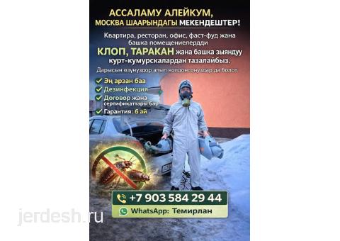 КЛОП ХЛОП ТАРАКАН ЖОК КЫЛАБЫЗ ГАРАНТИЯ ДОГОВОР СЕРТИФИКАТ БАР: фото 1