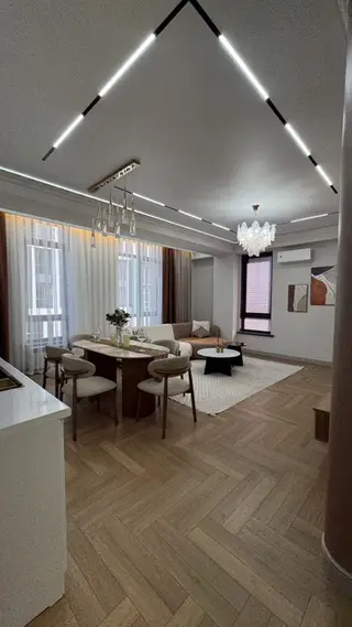 3 комнаты, 80 м², Асанбай мкр Элитка, 10 этаж, Дизайнерский ремонт