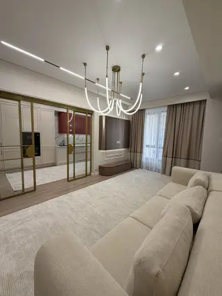 2 комнаты, 86 м², Асанбай мкр Элитка, 5 этаж, Дизайнерский ремонт