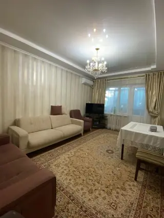 3 комнаты, 63 м², Асанбай мкр 105 серия, 2 этаж, Косметический ремонт