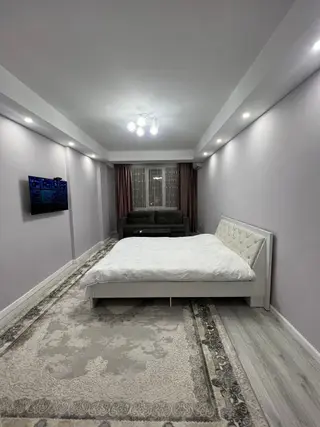1 комната, Асанбай мкр, Душевая кабина, Постельное белье, Кондиционер