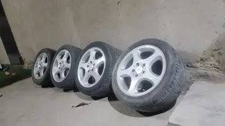 Колеса в сборе 50 / R 17, Лето, Б/у, Комплект, Легковые, Литые, отверстий - 5