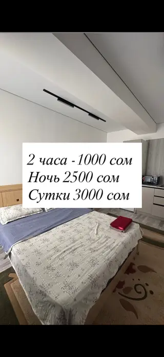 Студия, Аламединский рынок / базар, Душевая кабина, Постельное белье, Парковка