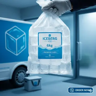 Пищевой лёд ICEBERG ICE, 6 кг, кубики