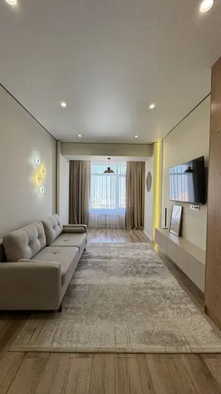3 комнаты, 88 м², Тунгуч мкр Элитка, 10 этаж, Дизайнерский ремонт