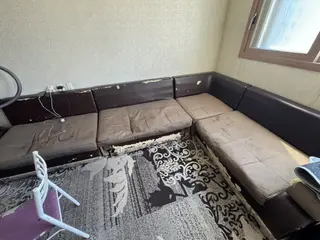 Угловой модульный диван с низкими спинками Отдаю даром Нужно забрать