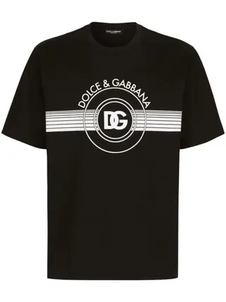 Мужская футболка, S, M, L, Dolce & Gabbana, Новый, цвет - Черный, Бесплатная доставка, Платная доставка