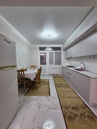 2 комнаты, Аламедин-1 мкр Семейным, от 6 месяцев, С мебелью полностью