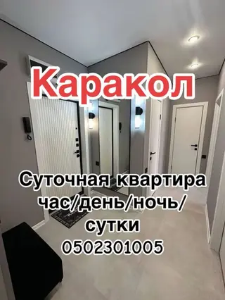 Каракол — посуточная квартира (час/день/ночь/сутки). Современные