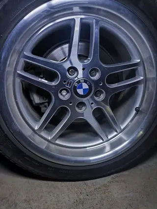 Литые диски BMW 37 стиль + шины Michelin разнаширокий - Оригинальные