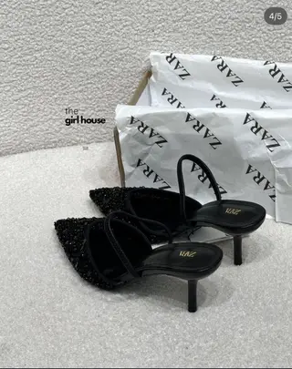 Туфли, 38, Zara, Новый, цвет - Черный, Самовывоз, Платная доставка