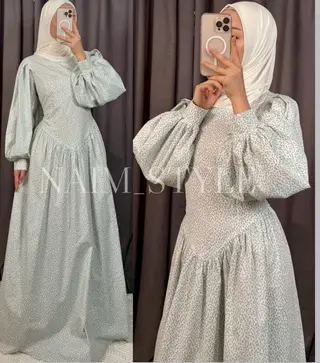 Платье макси для modest/хиджаб-гардероба - Фасон: длина в пол