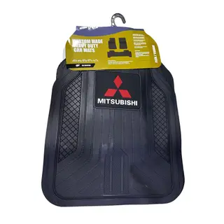 Плоские Резиновые Полики Для салона Mitsubishi, цвет - Черный, Новый, Самовывоз, Платная доставка