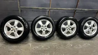 Колеса в сборе 195 / 65 / R 15, Всесезонная, Б/у, Комплект, Легковые, Литые, отверстий - 5