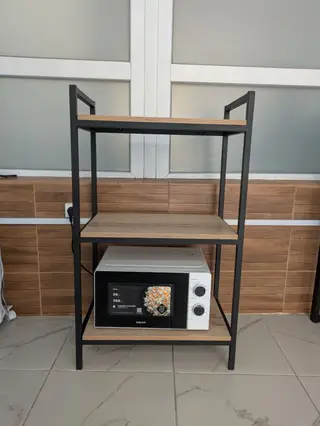 Офисный стеллаж 3 яруса, металл и ЛДСП