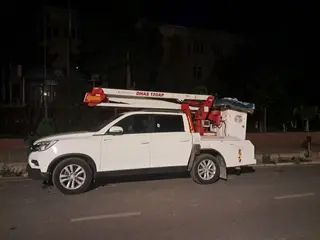 Услуга автовышки на базе пикапа с коленчатой телескопической