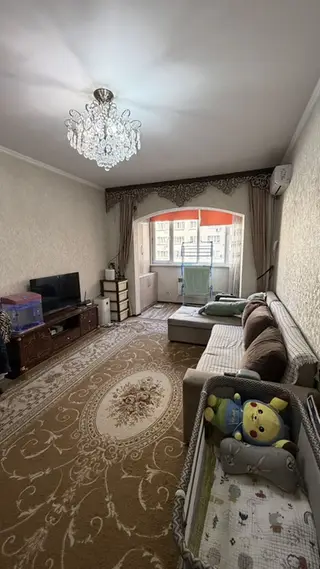 1 комната, 44 м², Кок-Жар мкр 106 серия улучшенная, 2 этаж