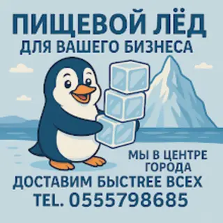 Пищевой лед разных форм и размеров