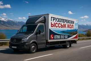 Грузоперевозки Иссык‑Куль - Перевозка грузов на фургоне Mercedes