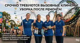 Требуется уборщик на разовую уборку (после ремонта)