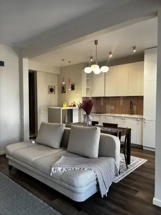 2 комнаты, 50 м², Кок-Жар мкр Элитка, 12 этаж, Дизайнерский ремонт