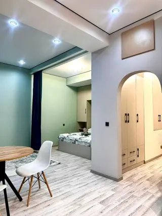 1 комната, Асанбай мкр, Душевая кабина, Постельное белье, Кондиционер