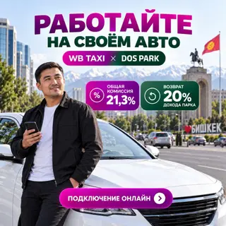 Водитель такси WB Taxi на своём авто