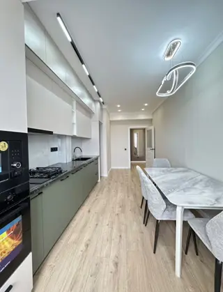 2 комнаты, 66 м², Кок-Жар ж/м Элитка, 8 этаж, Дизайнерский ремонт