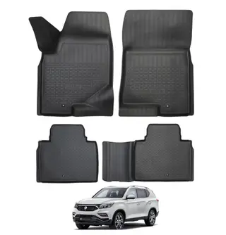 3D Полики Для салона Ssangyong, цвет - Черный, Новый, Самовывоз, Платная доставка