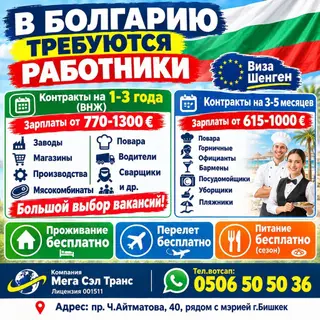 Работа в Болгарии: строительство, производство, сфера услуг